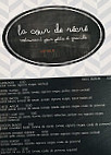 La Cour de Recre menu