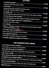 Le Globe menu