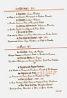 Le Beaujolais menu