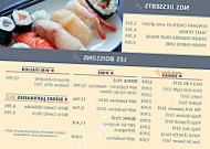 Sushi-riz menu