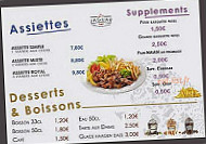 Le Jaguar menu