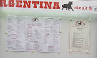 Argentina menu