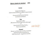 Les Glycines menu