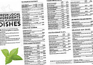 Fasta Pasta menu