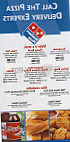 Dominoes Pizza menu