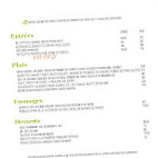 Le Rousseau menu