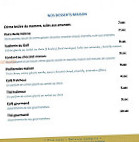 La Gardette menu