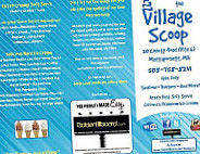 The Village Scoop menu