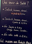 L'apothicaire menu