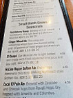 Bitter Root Brewing menu