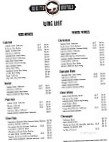 The White Buffalo Grille menu