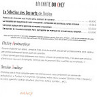 La Gare Thomas Mureau menu