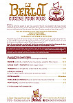 Le Berlot Ant menu