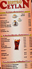 Bistro Ceylan menu