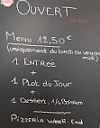 Au Petit Détour menu