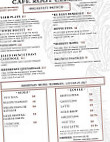 Cafe Root Cellar menu