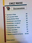 Chez Manu menu