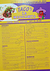 Tacos La Mexicanita menu