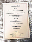 Henrys Restaurant und Pension menu