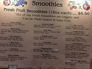 Nectar Juice menu