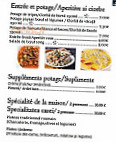 La Maison Catuna menu