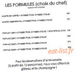 Chez Georges menu