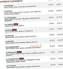 Le Kiosque à Pizzas menu