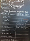 Bistrot Français menu