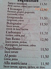 San Remo 1 menu