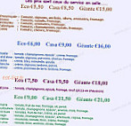 La Case À CafÉ menu