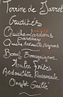 Le Ponceau menu