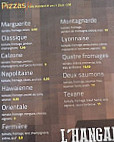 L'hangar menu