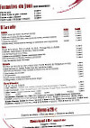 Le Bistrot Du Treige menu