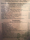 Hastings Landing menu