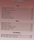 Bang King menu