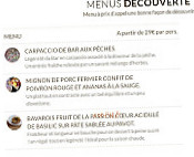 Vivres Et Couvert menu