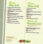 Aux Trois Poissons menu