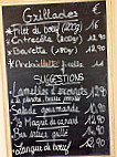 Le Maïdo menu