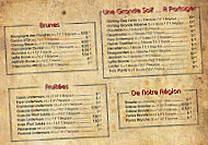 La Chaumière Du Télégraphe menu