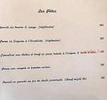 La Fourchette Libre menu