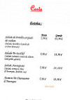 La Clef Des Champs menu