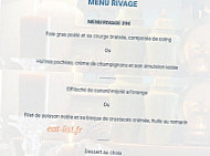 Les Ormes menu