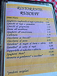 Ruscett menu