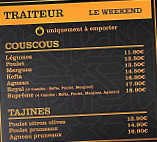 La Cantine Du Maroc menu