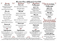 Sof' En Cuisine menu