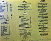 Cafe Noir menu