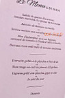 Café Saint Joseph menu