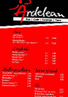 Ardelean Tanzcafe menu