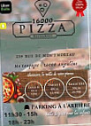 16000 Pizza menu