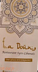 La Doune menu